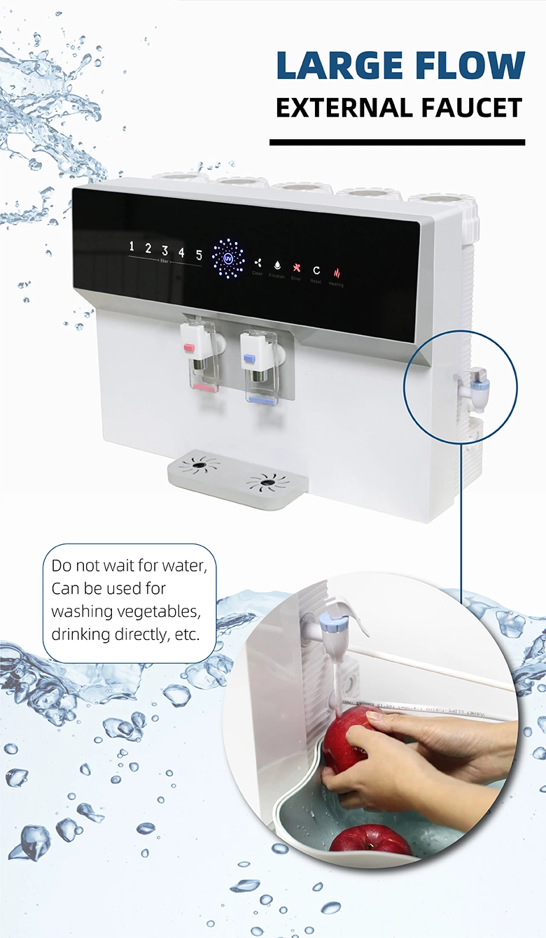 Direct Flow Desktop RO Dispenser Heating Function Reverse Osmosis Water Purifier System