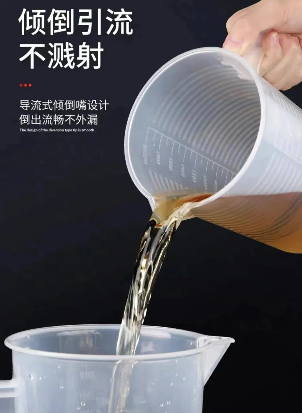 Wholesale Mixing Pitcher Plastic Measuring Clear Cups Measurement Tool