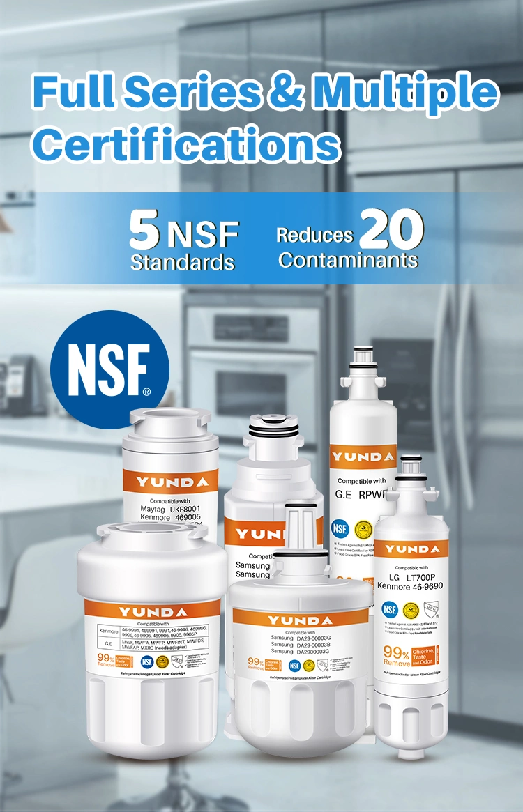 NSF 372 Certified Refrigeratoe Water Filter Cartridge for 469890, 46-9890, 46-09890