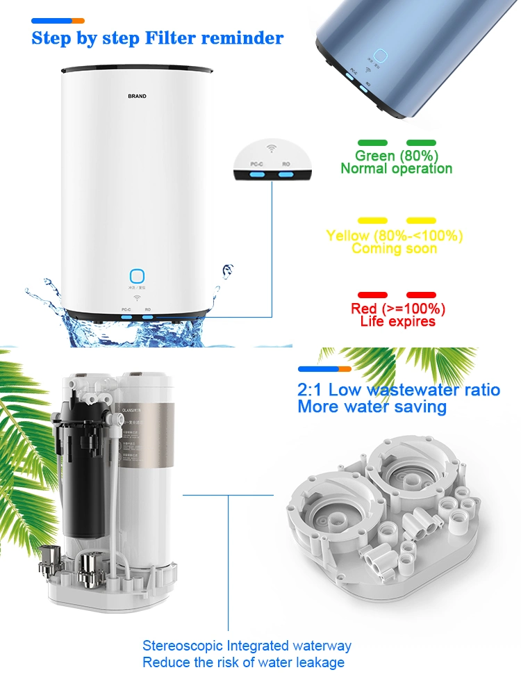 2021 Best Household Kitchen RO Water Purifier 400g for Home Use