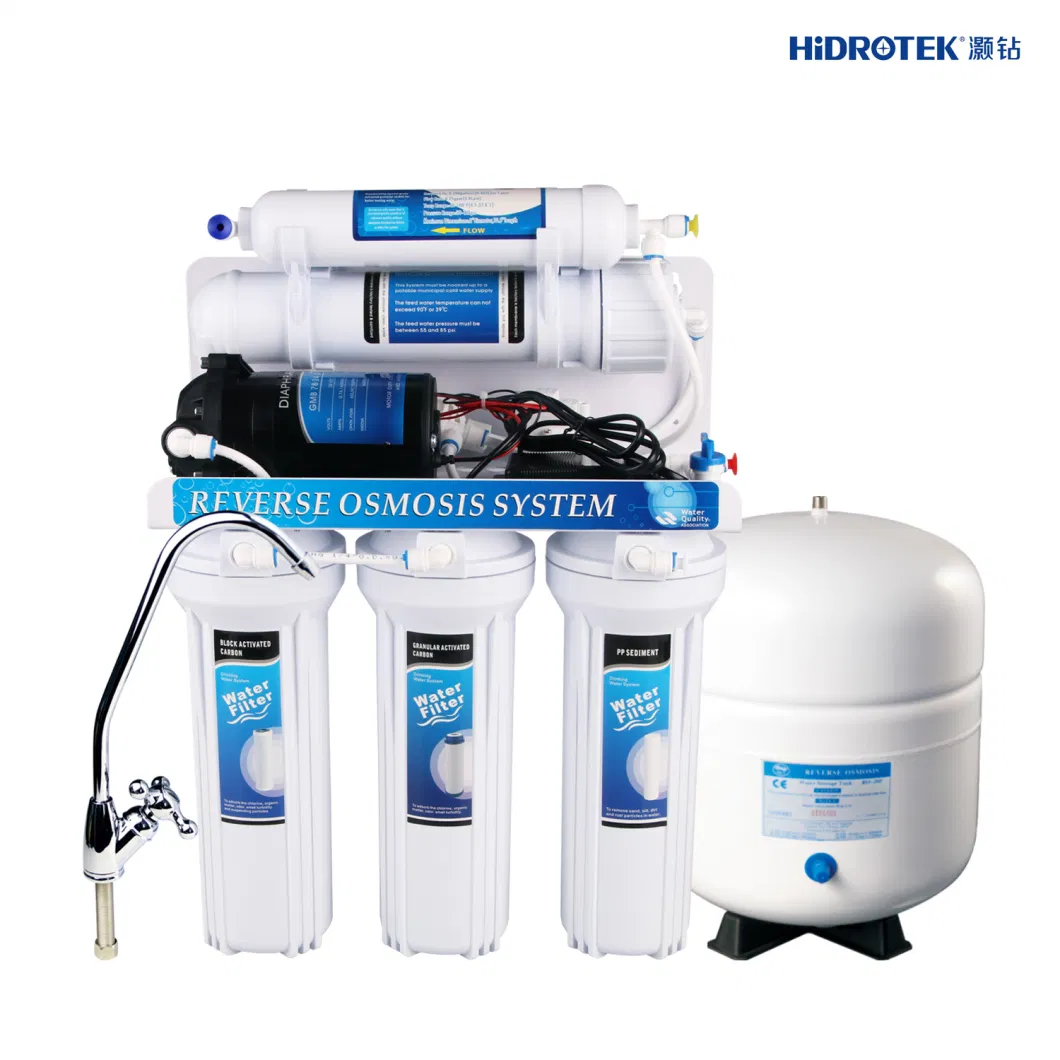 50gpd/75gpd/100gpd 5stage RO Water Purifier for Home White Reverse Osmosis Water Filter S NSF Certificate