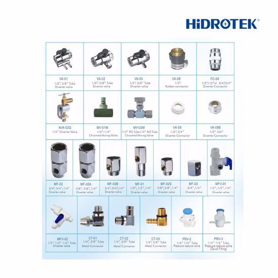 Hidrotek Diverter Valve for Water Purifier 1/2"3/8"