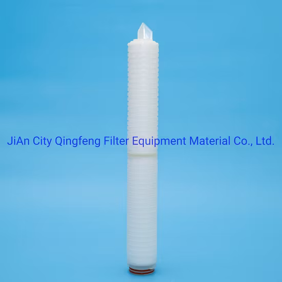RoHS Certificated Water Filter Cartridge for Steam Sterilization Organic Solvents Chemicals with Hydrophobic Hydrophillic Pleated PTFE 0.45/1/5 Micron Membrane
